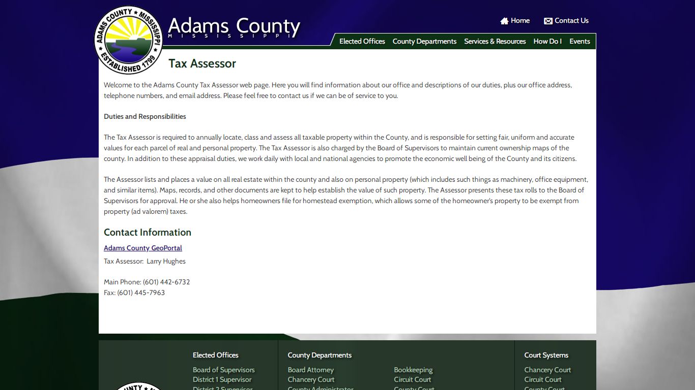 Tax Assessor | Adams County